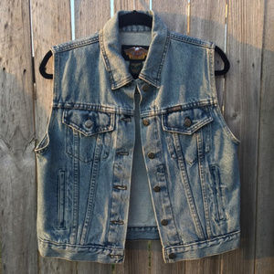 {NWOT} Harley Davidson Denim Vest